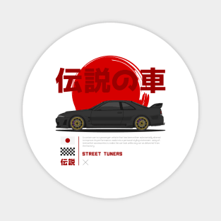 Street Tuners Black Skyline GTR R33 JDM Magnet